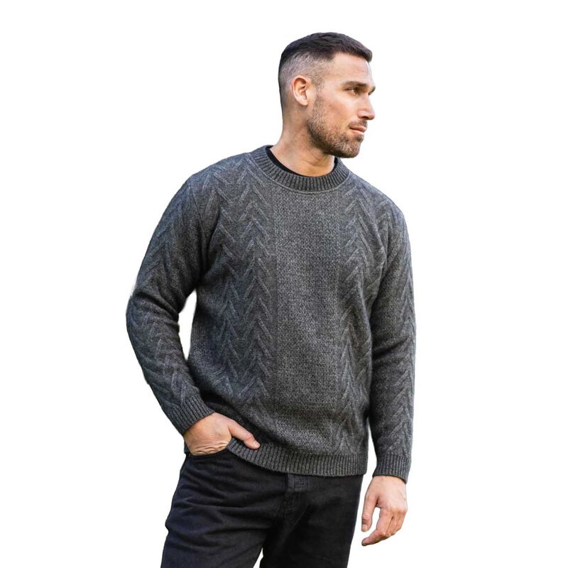 Koru Crew Neck Aran Jumper image number 0